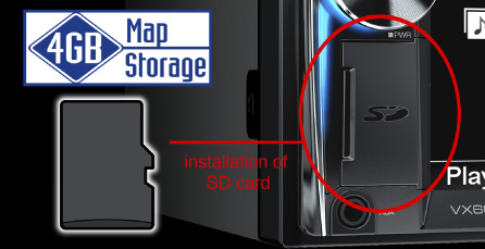 4GB map storage with easy map updates for worry-free navigation