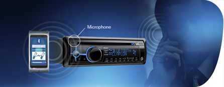 Parrot Bluetooth til håndfri kommunikation, adgang til telefonbog og lyd-streaming