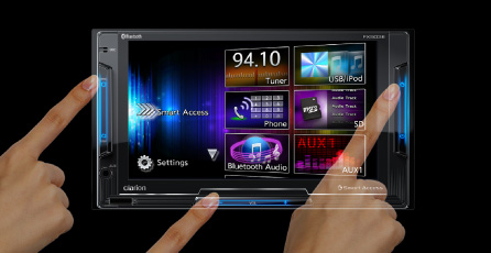 Fonctionnement intuitif grâce à l'écran des menus compatible avec le défilement à l'aide du doigt