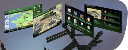 Built-in navigation system with 12 million POIs