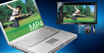 Watch a wide variety of visual content with DVD/MP4 compatibility