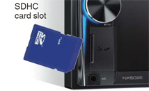 Kompatibel med SDHC-kort