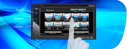 Graficzny interfejs użytkownika na panelu dotykowym zapewnia maksymalną dostępność szerokiego wyboru funkcji
