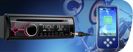 Front AUX Input Lets You Easily Connect to External Sources