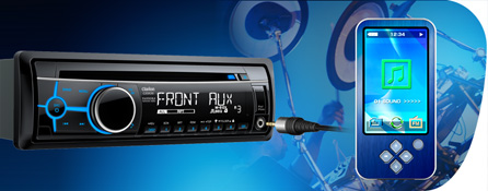 Front AUX Input Lets You Easily Connect to External Sources