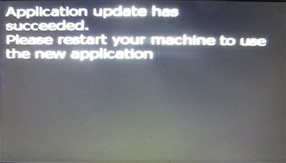 <b>Step 16:</b>
When the update is completed you will be asked to restart the NX500 / NZ500.