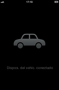 4.Desconecte el cable del iPhone después de que aparezca en el iPhone la pantalla que indica que está conectado al dispositivo instalado en el vehículo.