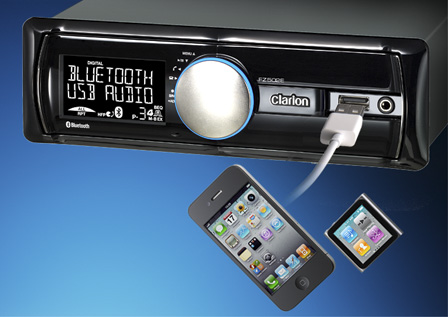 Clarion FZ502E Mécanisme numérique stéréo pour contrôle USB et iPod