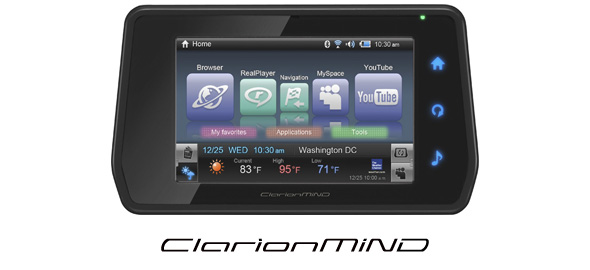 Clarion Japan カーナビ カーオーディオ クラリオン クラリオン 北米と欧州で高機能インターネット モバイル端末 Clarionmind を発売