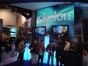 「Clarion　Corporation of America」ブース